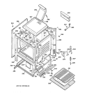 BODY PARTS Diagram and Parts List for LGB146BEA1WH  General Electric Range