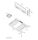COOKTOP Diagram and Parts List for LGB116BPA1WH  General Electric Range