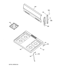 COOKTOP Diagram and Parts List for LGB126BEA1WH  General Electric Range