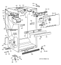 CABINET PARTS Diagram and Parts List for TBX21JIZBRAA  General Electric Refrigerator