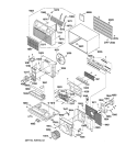 Part Location Diagram of RAF622 GE Replacement Room Front (Rounded