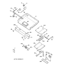 GAS BURNER PARTS Diagram and Parts List for JGBP28BEA1WH  General Electric Range