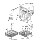 BODY PARTS Diagram and Parts List for GSD3810Z01AA  General Electric Dishwasher
