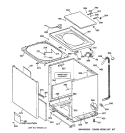 CABINET, COVER & FRONT PANEL Diagram and Parts List for WPSF4170V1AA  General Electric Washer