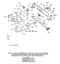 BACKSPLASH & COIN BOX ASSEMBLY Diagram and Parts List for WCCB2050V1AC  General Electric Washer