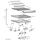COMPARTMENT SEPARATOR PARTS Diagram and Parts List for TBX18IABARAA  General Electric Refrigerator