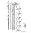 FREEZER DOOR Diagram and Parts List for TFX20SABAAA  General Electric Refrigerator