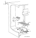 FREEZER SECTION Diagram and Parts List for TFX20SABAAA  General Electric Refrigerator