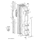 FREEZER DOOR Diagram and Parts List for TFX22ARBAAA  General Electric Refrigerator
