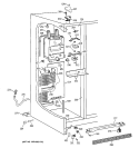 FREEZER SECTION Diagram and Parts List for TFX22JABAWW  General Electric Refrigerator