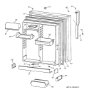 FRESH FOOD DOOR Diagram and Parts List for TBX19VIBDRAA  General Electric Refrigerator