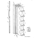 FREEZER DOOR Diagram and Parts List for TFX25ZABAAA  General Electric Refrigerator