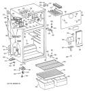 CABINET Diagram and Parts List for TBX14SAZJRAD  General Electric Refrigerator