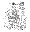 BODY PARTS Diagram and Parts List for JGRP17BEW2BB  General Electric Range