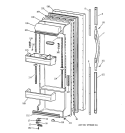 FRESH FOOD DOOR Diagram and Parts List for TFX25PPBAWW  General Electric Refrigerator