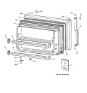 FREEZER DOOR Diagram and Parts List for TBG18IABGRWW  General Electric Refrigerator