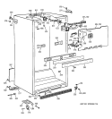 CABINET Diagram and Parts List for CTT21GABGRAA  Hotpoint Refrigerator