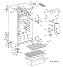 CABINET Diagram and Parts List for CTX14AYXNRWH  Hotpoint Refrigerator