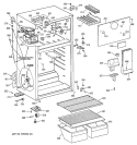 CABINET Diagram and Parts List for CTX14CAZFLAD  Hotpoint Refrigerator