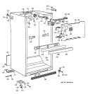 CABINET PARTS Diagram and Parts List for CTX18BABBRWW  Hotpoint Refrigerator