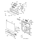 Part Location Diagram of WD34X10209 GE ESCUTCHEON