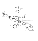 MOTOR - PUMP MECHANISM Diagram and Parts List for HDA3220Z01BB  Hotpoint Dishwasher