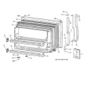 FREEZER DOOR Diagram and Parts List for CTX18DABARWW  Hotpoint Refrigerator