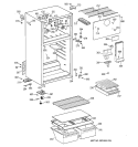 CABINET Diagram and Parts List for CTX17BAZGRAD  Hotpoint Refrigerator