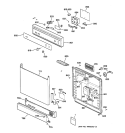 Part Location Diagram of WD34X10198 GE ESCUTCHEON