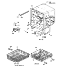 BODY PARTS Diagram and Parts List for HDA2220Z01BB  Hotpoint Dishwasher