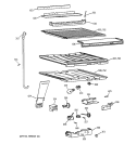 COMPARTMENT SEPARATOR PARTS Diagram and Parts List for CTX21HABBRWW  Hotpoint Refrigerator