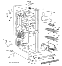 FREEZER SECTION Diagram and Parts List for CSX22GABAWW  Hotpoint Refrigerator