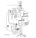 FRESH FOOD SECTION Diagram and Parts List for CSX25GRBAWW  Hotpoint Refrigerator