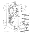 FREEZER SECTION Diagram and Parts List for CSX19LABAWH  Hotpoint Refrigerator