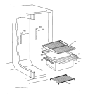 Part Location Diagram of WR32X1340 GE Glass Pan Cover