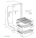 Part Location Diagram of WR17X4046 GE HANDLE PAN