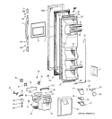FREEZER DOOR Diagram and Parts List for CSX25DPBAAA  Hotpoint Refrigerator