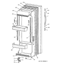 FRESH FOOD DOOR Diagram and Parts List for CSX25DPBAAA  Hotpoint Refrigerator