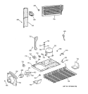 UNIT PARTS Diagram and Parts List for MTX18GABARAA  General Electric Refrigerator