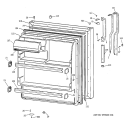 FRESH FOOD DOOR Diagram and Parts List for MTX18GABBRWW  General Electric Refrigerator