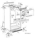 CABINET Diagram and Parts List for MTG18GABGRWW  General Electric Refrigerator