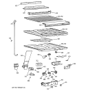 COMPARTMENT SEPARATOR PARTS Diagram and Parts List for MTI18GIBGRWW  General Electric Refrigerator