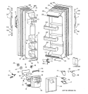 DOORS Diagram and Parts List for MSX22GRBAAA  General Electric Refrigerator