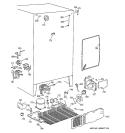 UNIT PARTS Diagram and Parts List for MSX25DPBAAA  General Electric Refrigerator