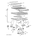 SEPARATOR COMPARTMENT PARTS Diagram and Parts List for TBG24JABGRWW  General Electric Refrigerator