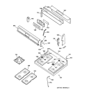 Part Location Diagram of WB16K10012 GE HEAD-BURNER LARGE