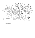 CONTROLS & BACKSPLASH Diagram and Parts List for WPSF4170W0WW  General Electric Washer