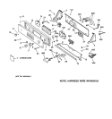 CONTROLS & BACKSPLASH Diagram and Parts List for WPSF5170W0AA  General Electric Washer
