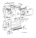 CABINET PARTS Diagram and Parts List for TBI18JIBGRWW  General Electric Refrigerator