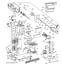 FREEZER SECTION Diagram and Parts List for TFS25PPBABS  General Electric Refrigerator